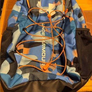 Under Armour Kids Backpack - Blue, Orange, Black
